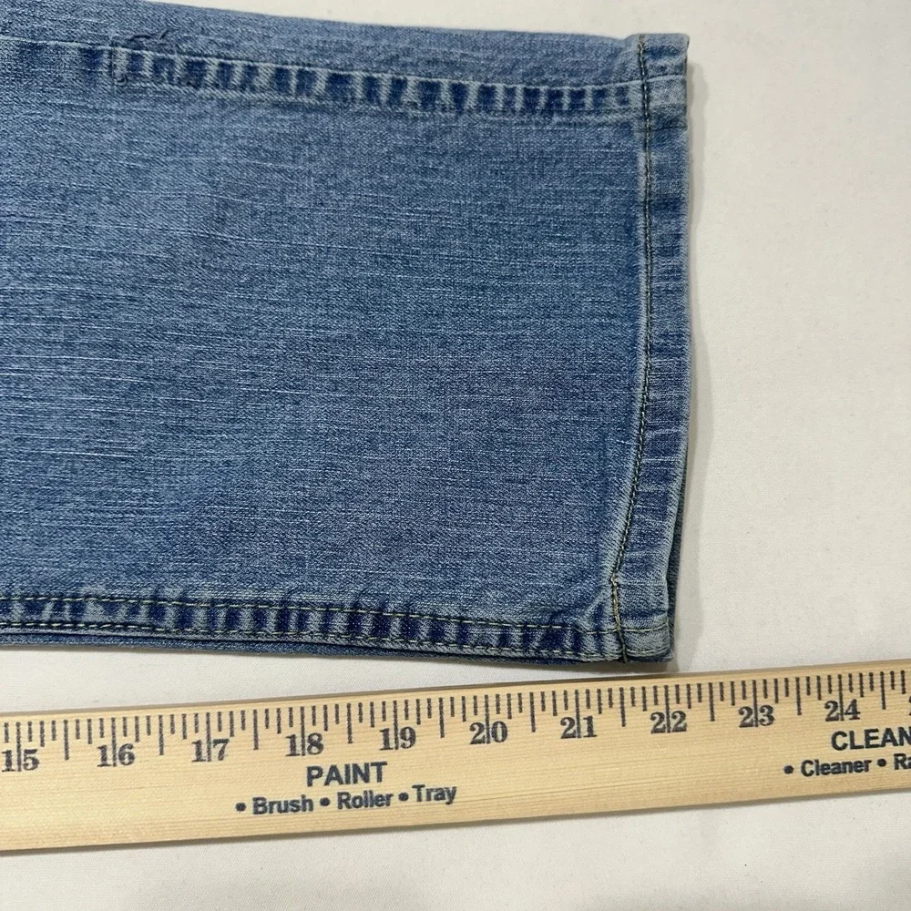 Eddie Bauer Women's Jeans Size 10 Blue Stretch Denim‎ Straight Bootcut